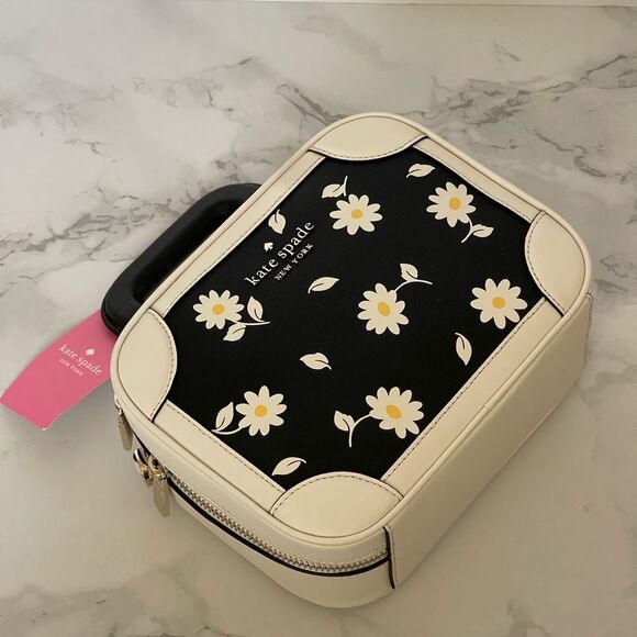 NEW Kate spade travel bicolor daisy printed lunchbox handbag satchel - Picture 2 of 14